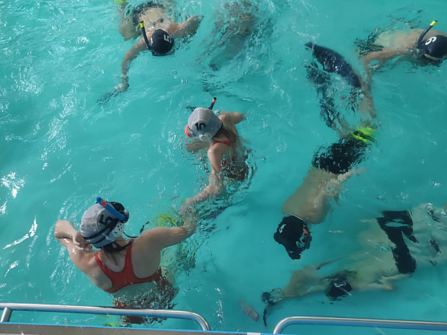 Hokej pod wodą Walenie Siemianowice Śląskie Trening 14 X 2023